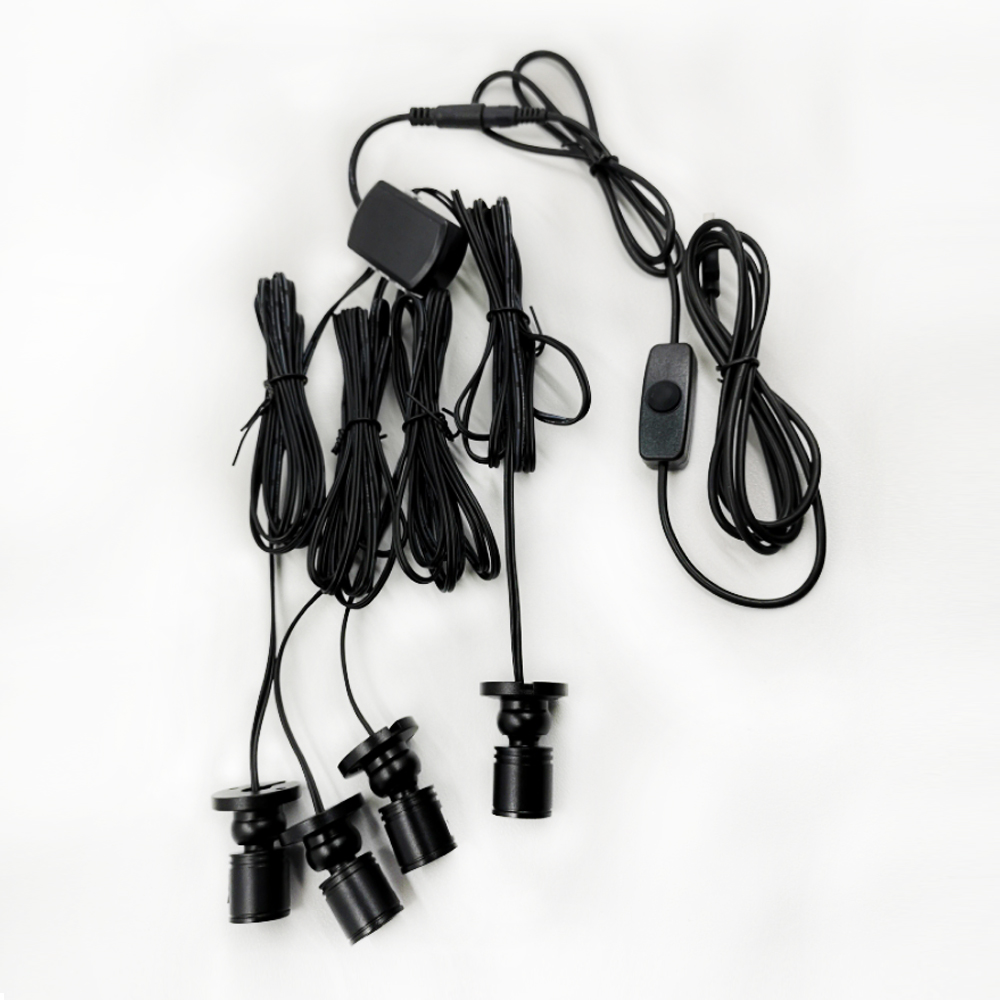 Model Kit Display Case - Satu Set 4 Lampu LED Spot