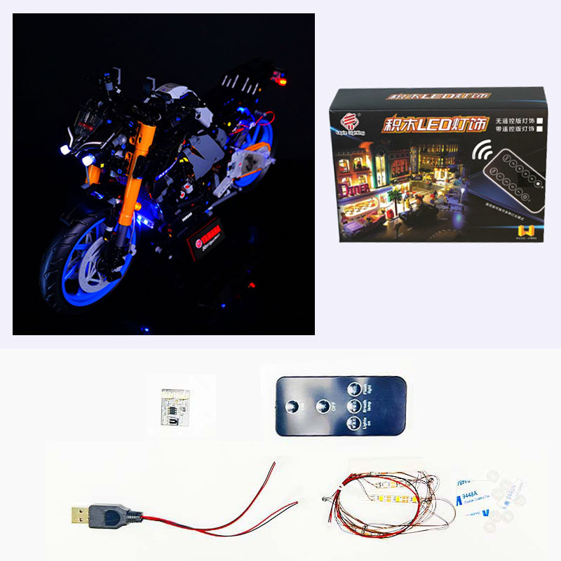 Model Kit Yamaha - Kit Lampu LED untuk LEGO 42159