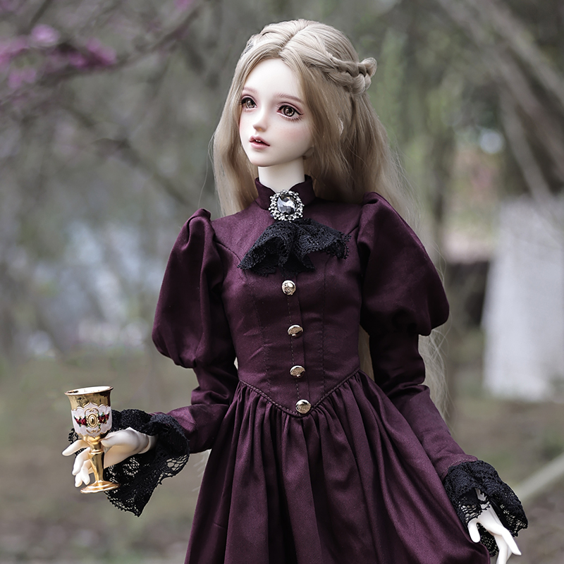 Model Kit Vintage - Boneka Elina BJD 1/3 Wanita Elegan