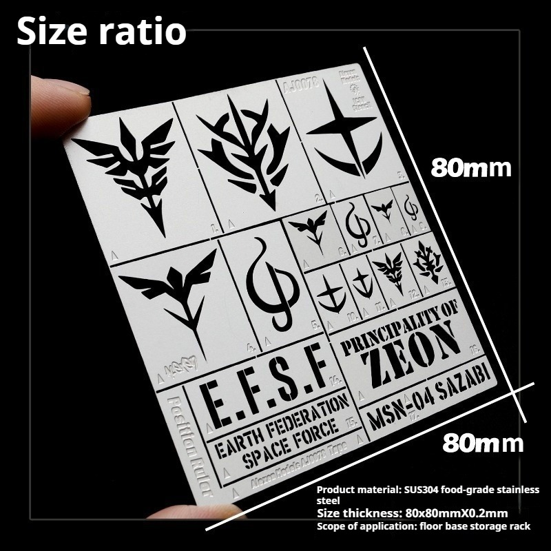 Gundam Model Mg - Alexen AJ0078 Stencil Airbrush Baja Tahan