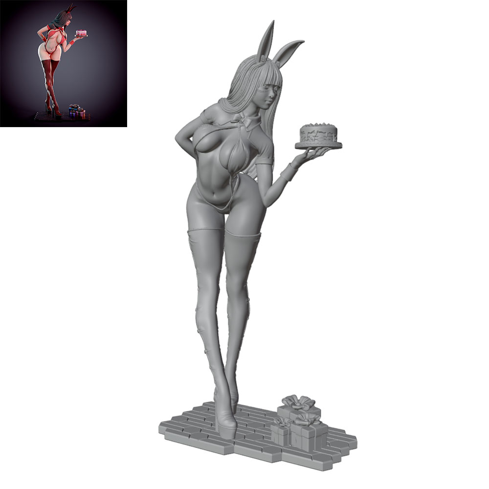 Model Kit Hg - 1/24/12/6 Karakter Gadis Kelinci Bertema Pesta