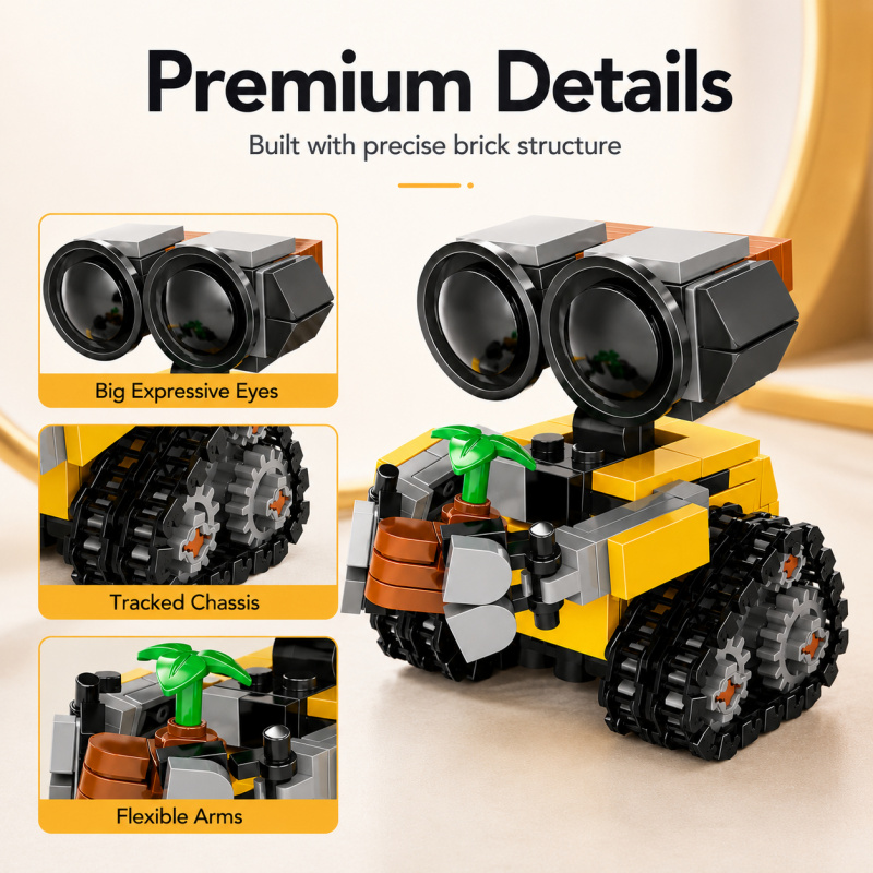 Set Blok Bangunan Robot Mini,  - Model Kit Plastic ulasan dan harga