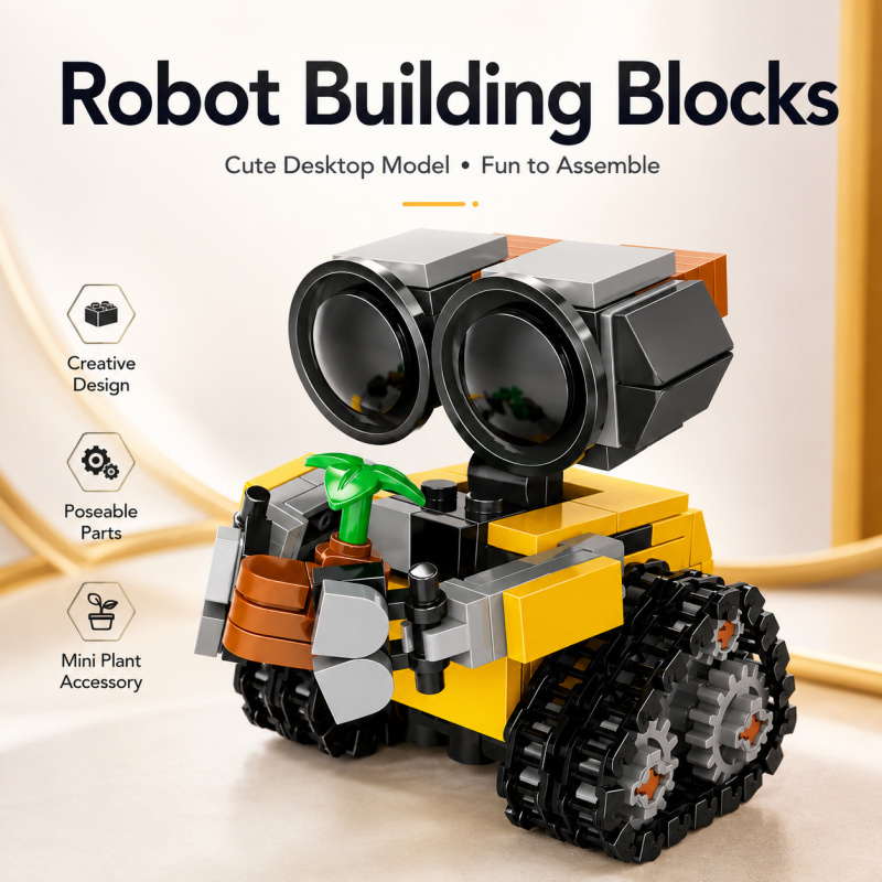 Set Blok Bangunan Robot Mini,  - Model Kit Plastic ulasan dan harga