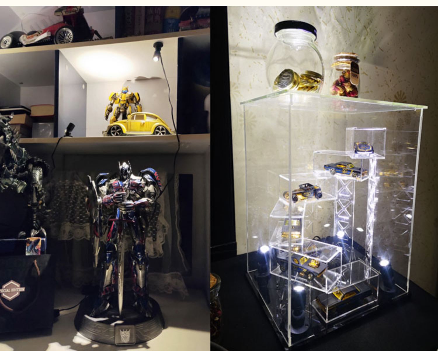 Satu Set 4 Lampu LED Spot Dimm - Model Kit Display Case ulasan dan harga