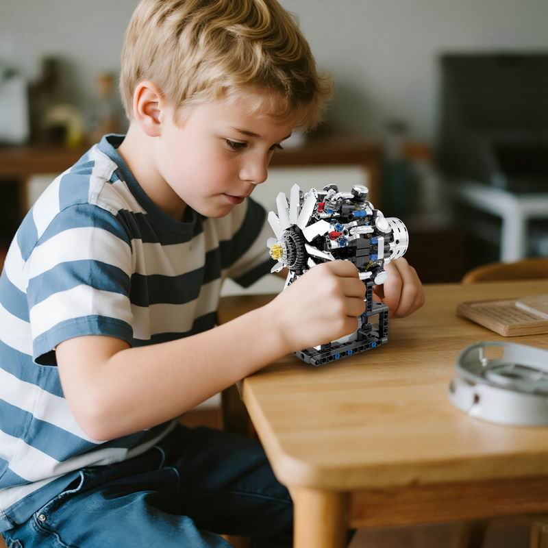 G8910 Mesin Penerbangan V8 558 - Model Kit Engine ulasan dan harga
