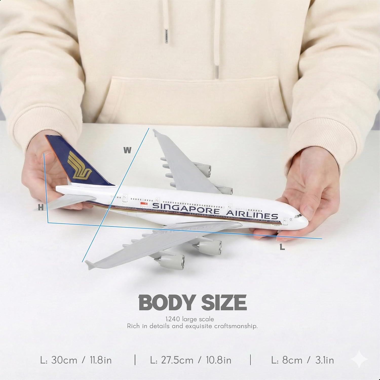 1/240 Model Kit Pesawat A380 S - Model Kit Singapore ulasan dan harga