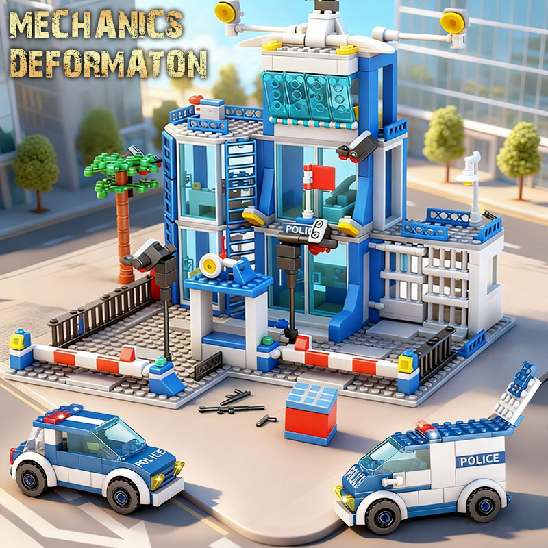 Set Blok Bangunan Kantor Polis - Lego Set City ulasan dan harga