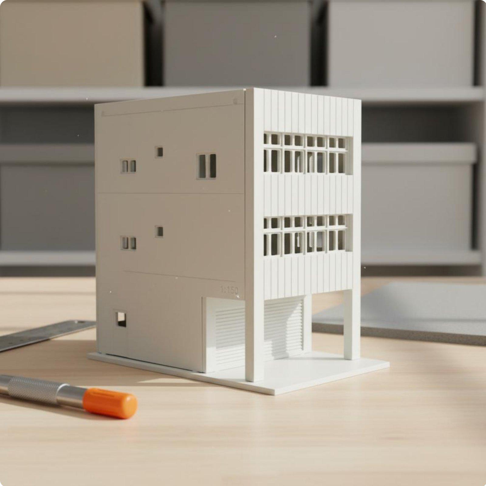 Kit Bangunan Miniatur Rumah Je - Model Kit Plastic ulasan dan harga