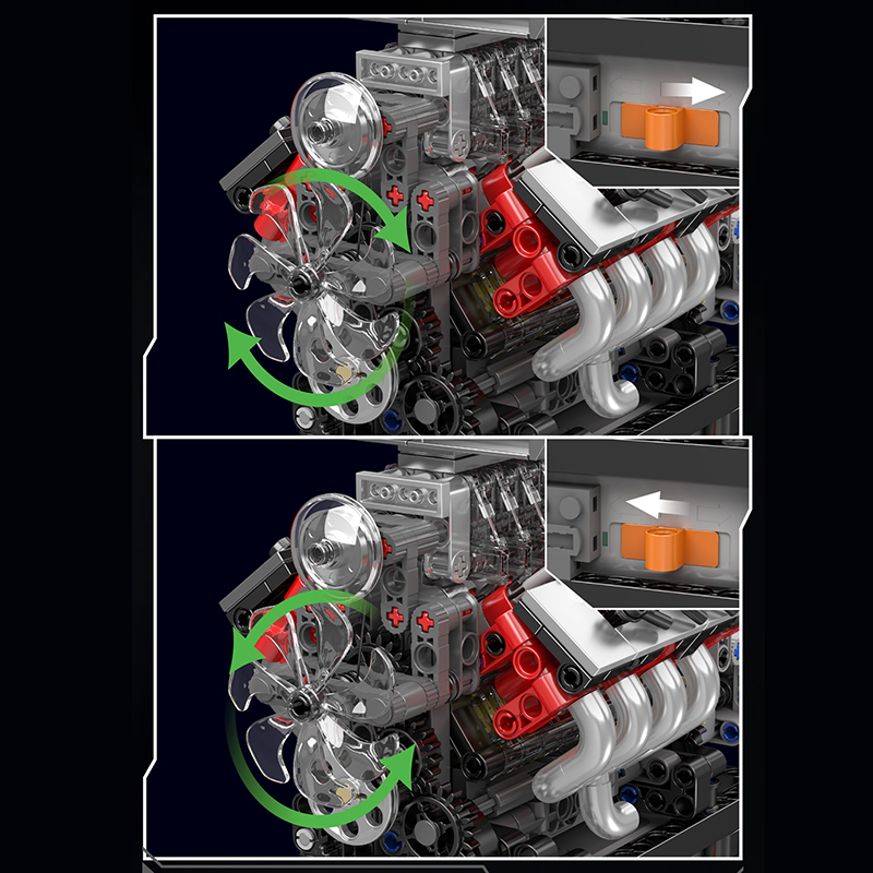 Mould King 10225 Mainan Mesin  - Model Kit Engine ulasan dan harga