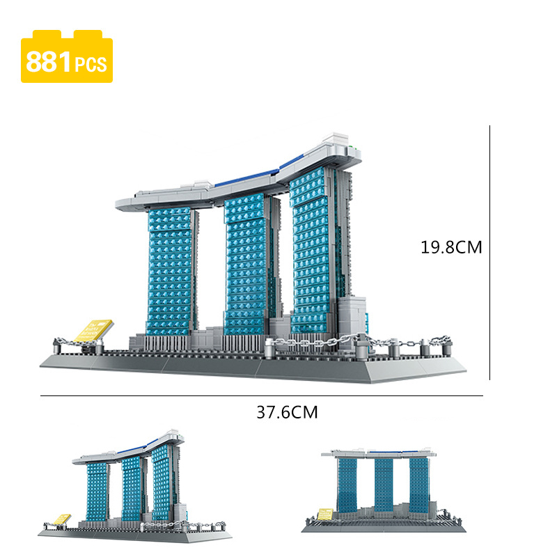 Blok Bangunan Kreatif Singapur - Model Kit Singapore ulasan dan harga