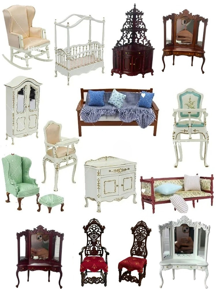 Furnitur Rumah Boneka Miniatur - Model Kit Vintage ulasan dan harga