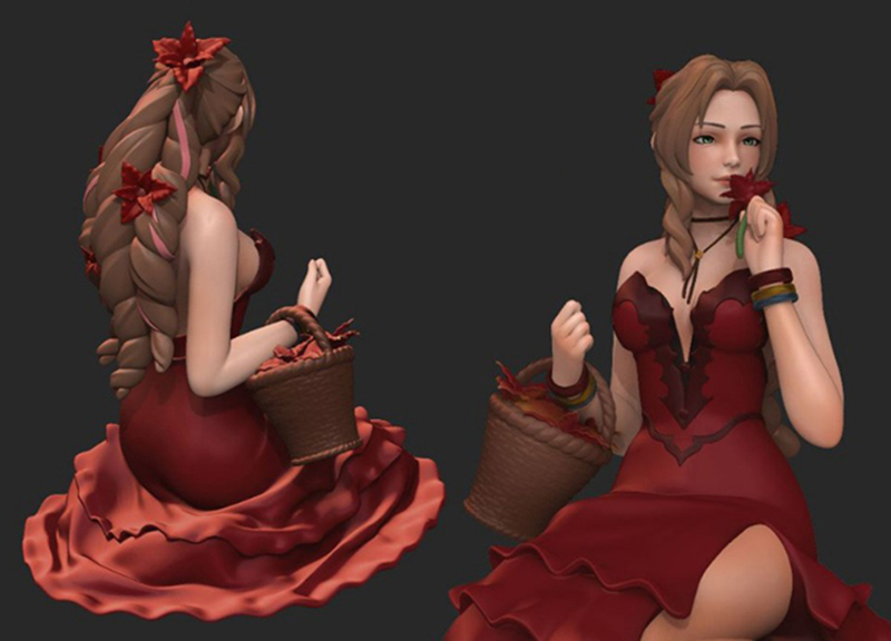 Kit tokoh Resin Aerith Gainsbo - Model Kit Oberon ulasan dan harga