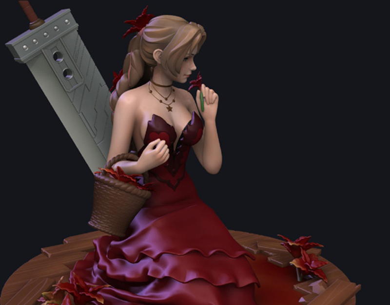 Kit tokoh Resin Aerith Gainsbo - Model Kit Oberon ulasan dan harga